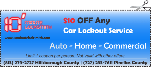 $10 OFF any car door unlocking service